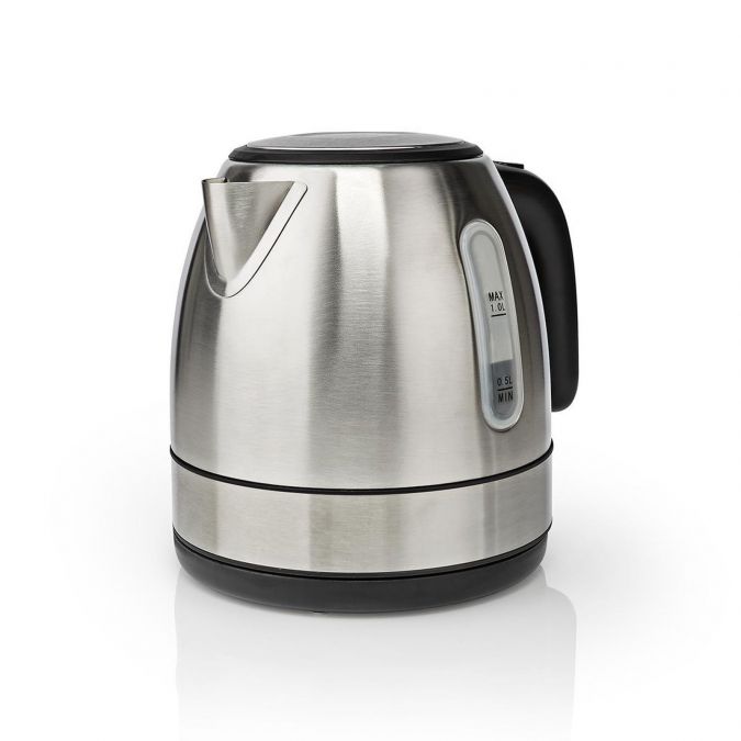 Electric Kettle, 1.0L Capacity with Quick Boil Time, Boil-Dry Protection and Removable Filter for Fresher Water, 2150W - Silver